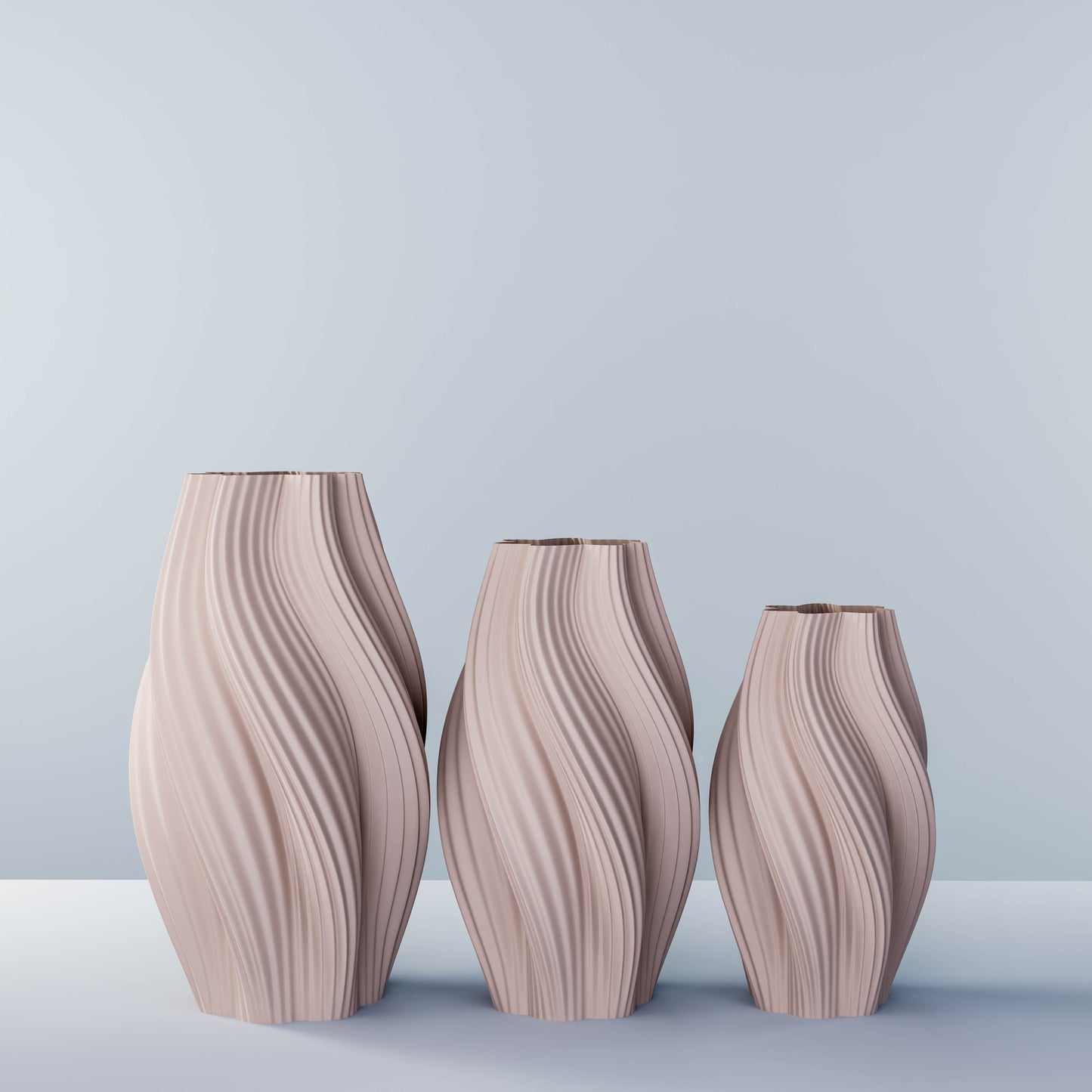 Vase set "Hot Ice Cream"