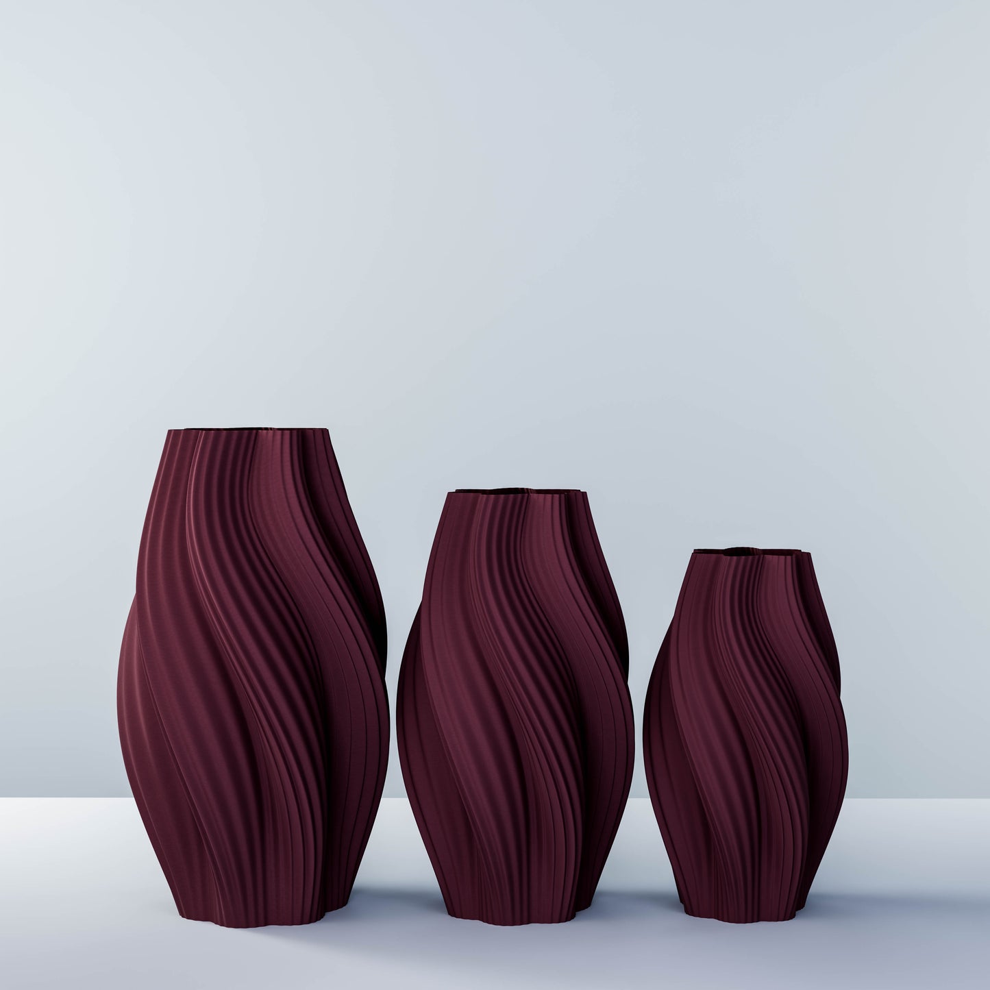 Vase set "Hot Ice Cream"