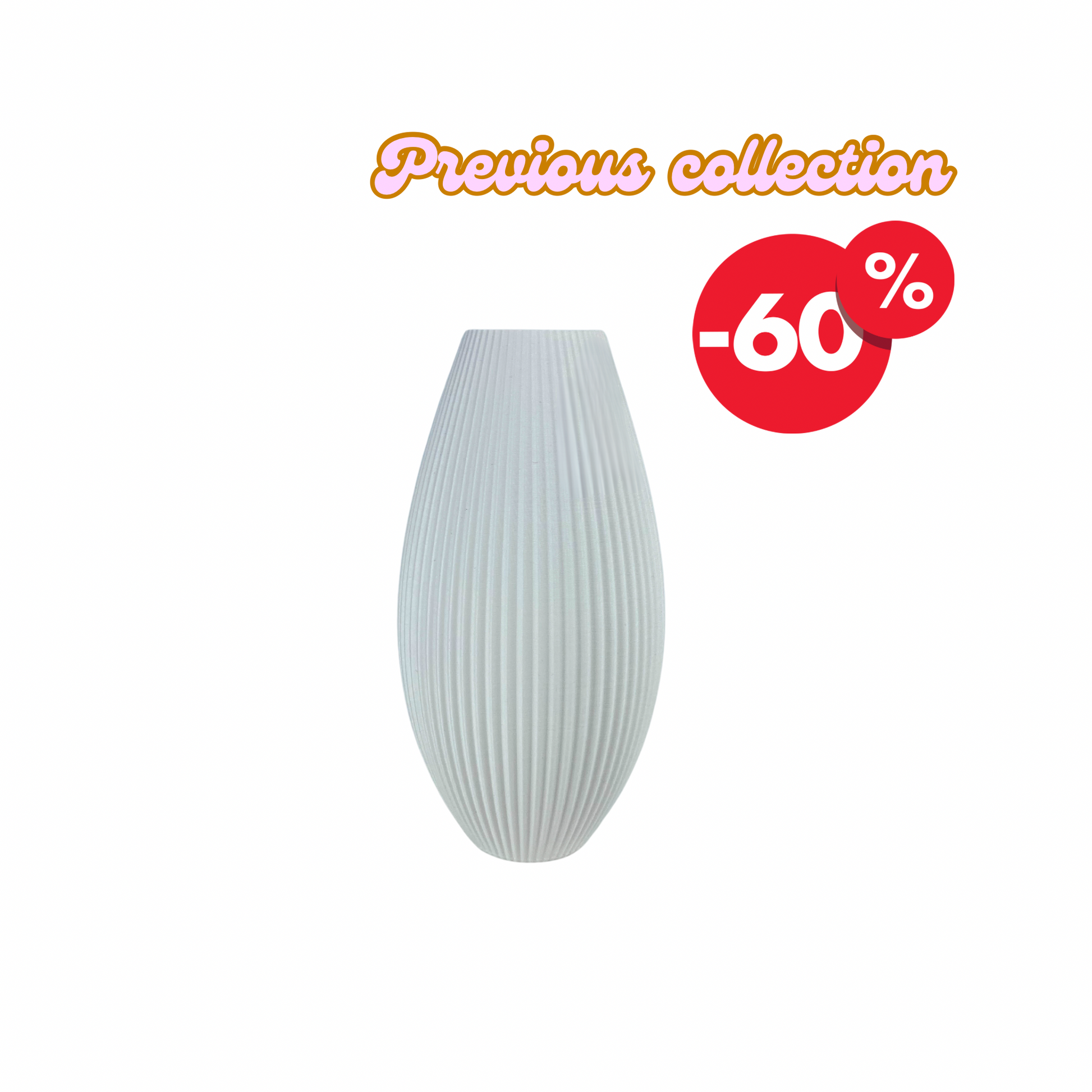 Vase "Sea" | 25 cm | White | Outlet