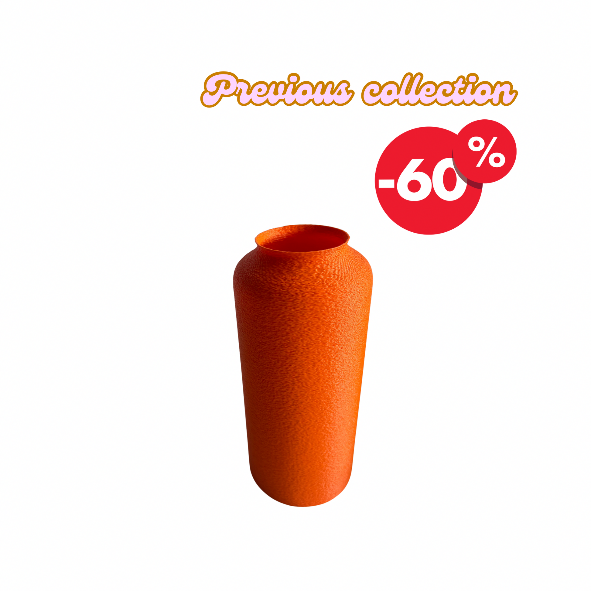 Vase "Fuzzy" | 20 cm | Orange | Outlet