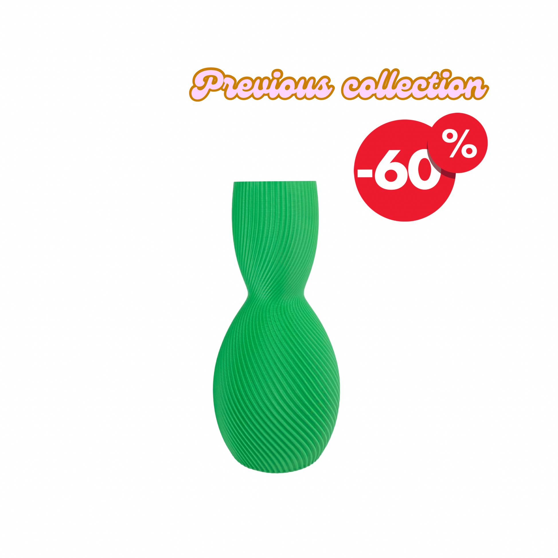 Vase "Lucky Eight" | 25 cm | Salad green | Outlet