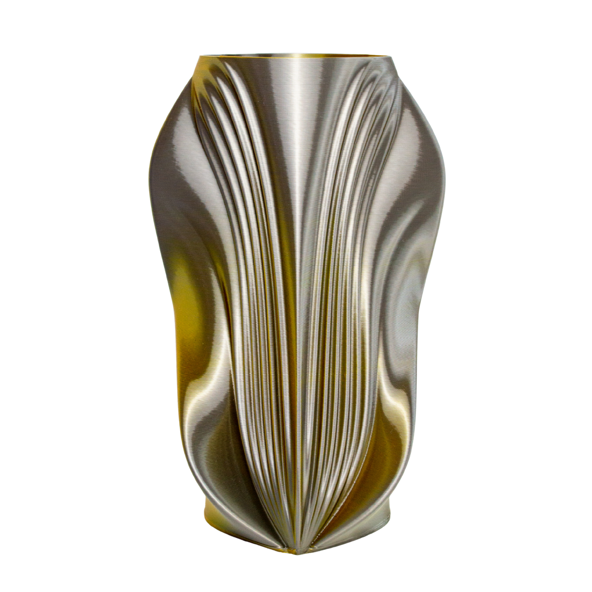 Multi-color vase “Pleasure” (gold/silver) + vase insert