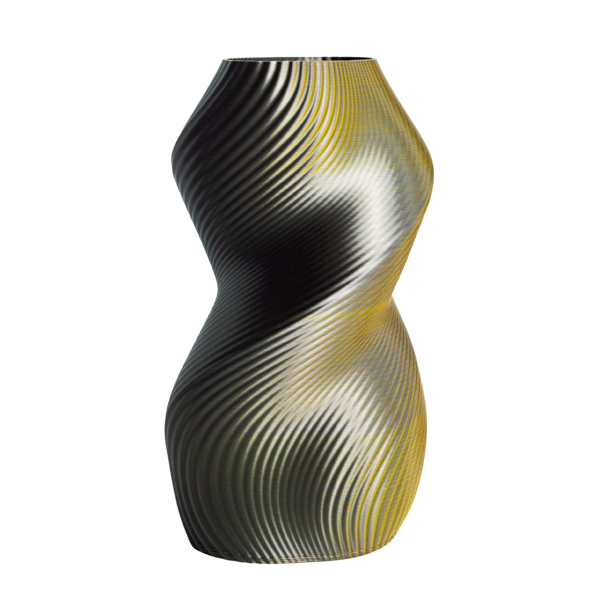 Multi-color vase “Siluet” (gold/silver) + vase insert