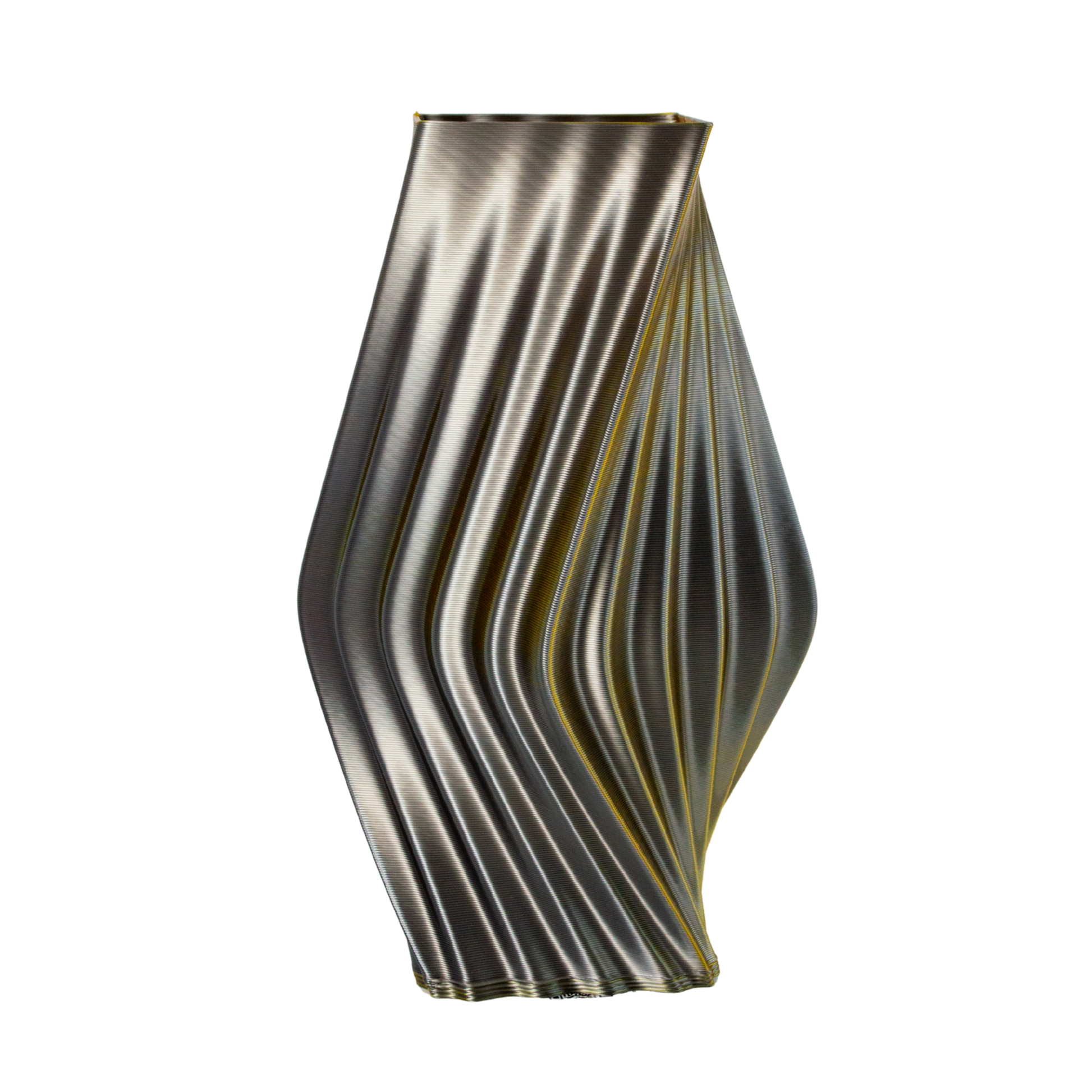 Multi-color vase “Directions” (gold/silver) + vase insert
