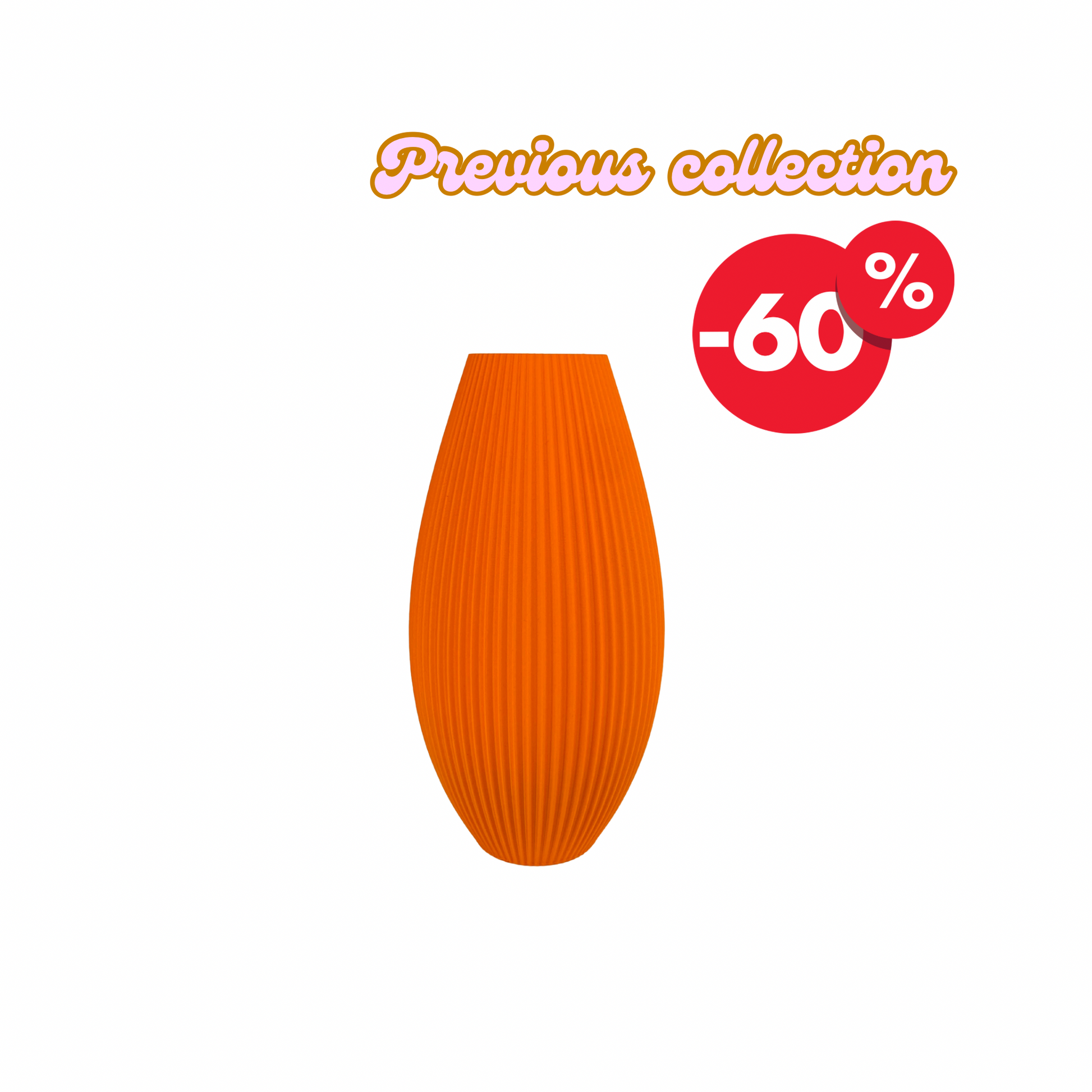 Vase "Sea" | 25 cm | Orange | Outlet
