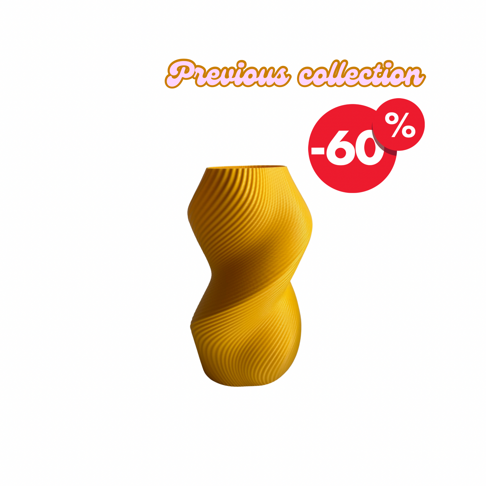 Vase "Siluet" | 20 cm | Yellow | Outlet
