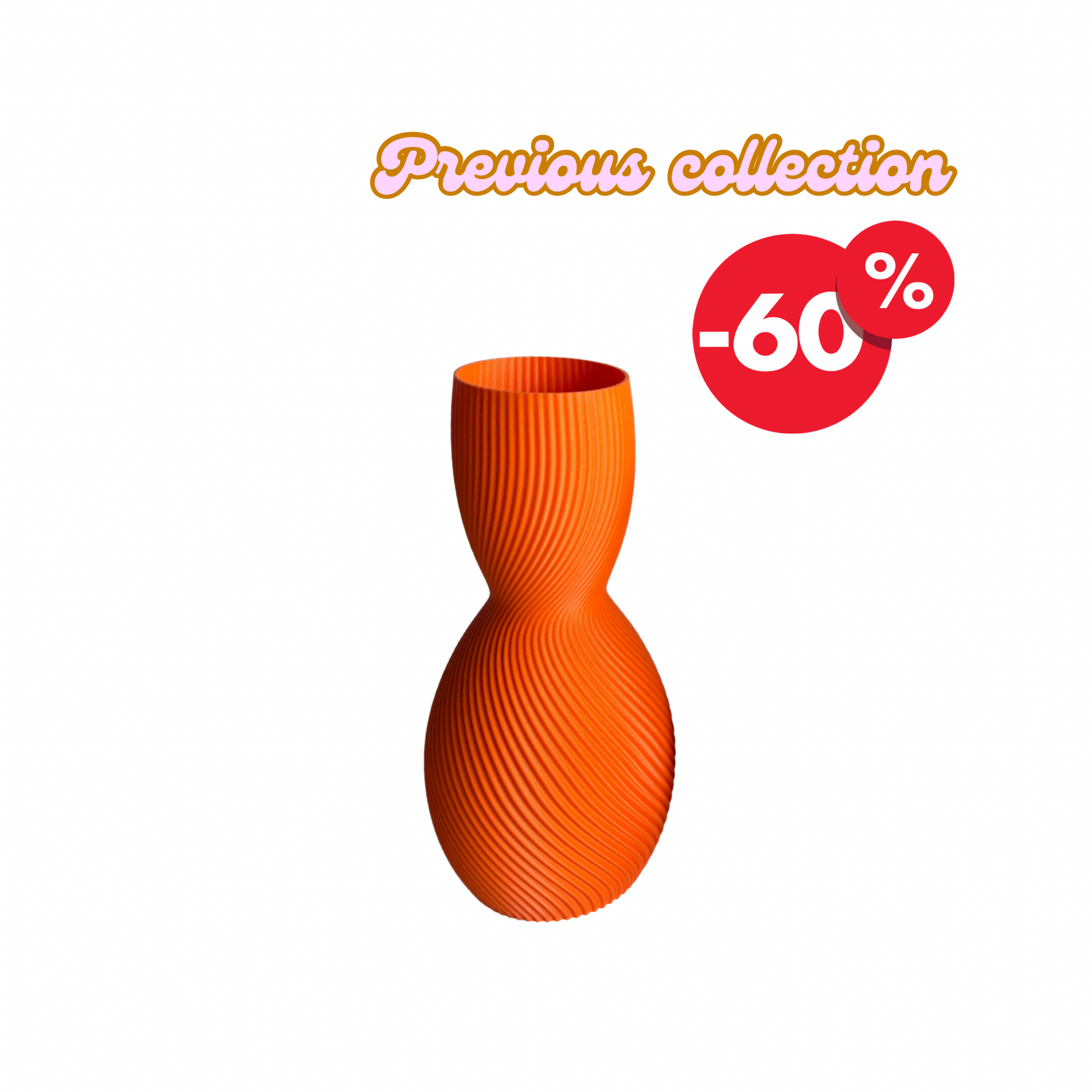 Vase "Lucky Eight" | 20 cm | Orange | Outlet