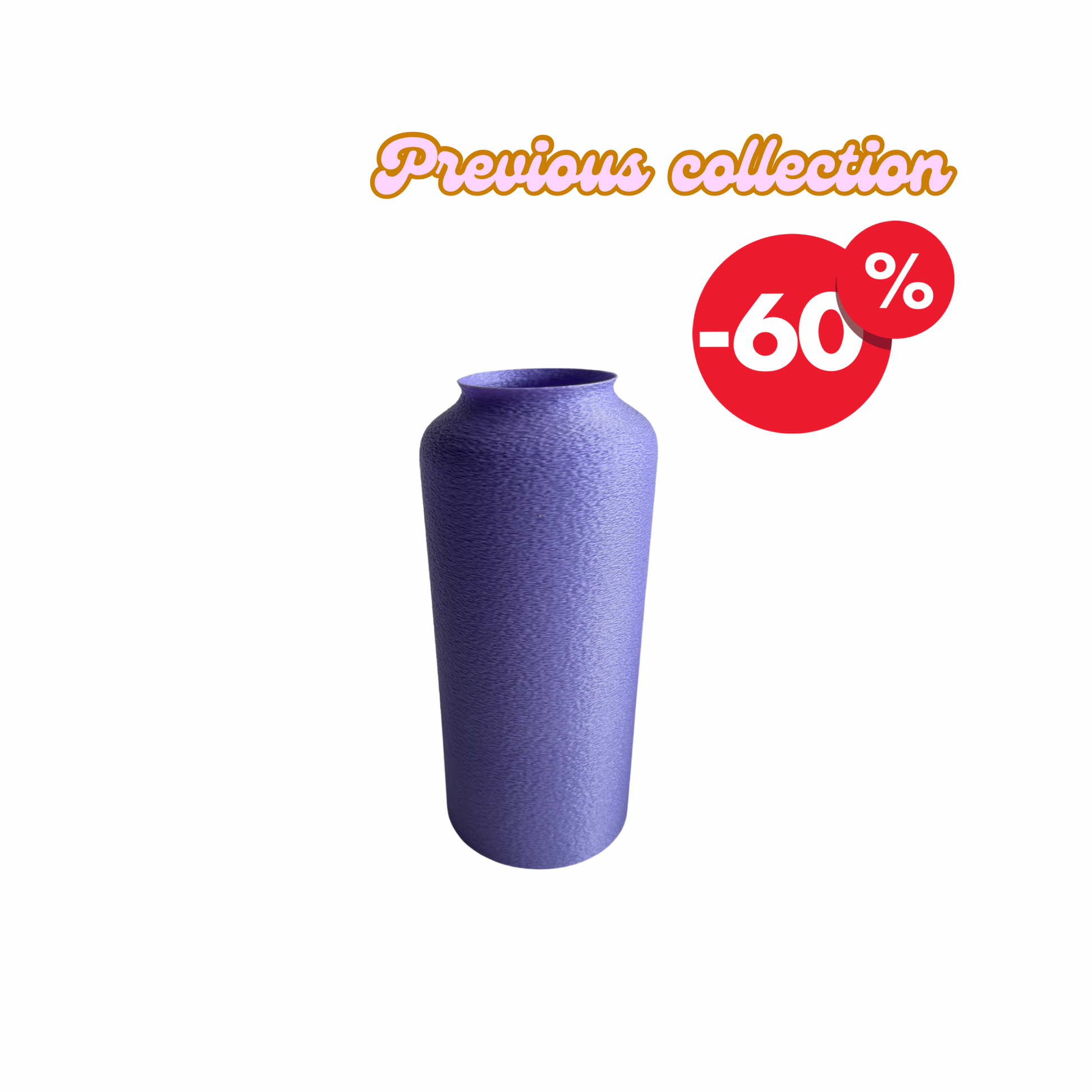 Vase "Fuzzy" | 20 cm | Violet | Outlet