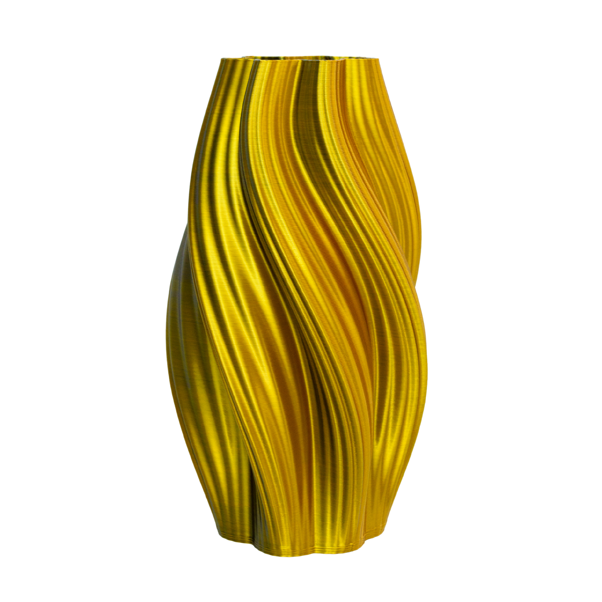 Multi-color vase “Hot Ice Cream” (gold/silver) + vase insert