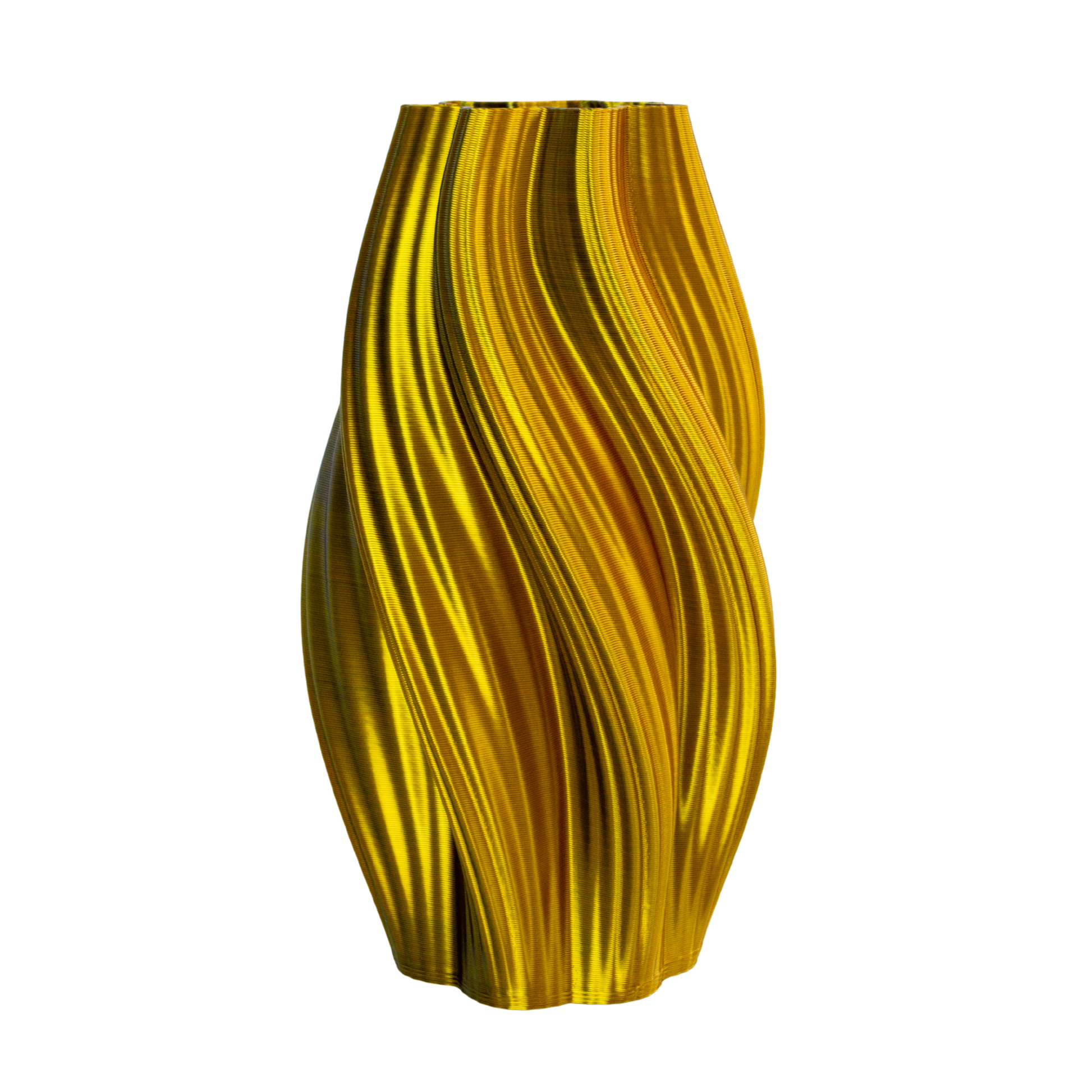 Multi-color vase “Hot Ice Cream” (gold/silver) + vase insert