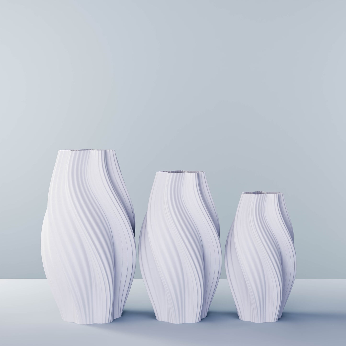 Vase set "Hot Ice Cream"