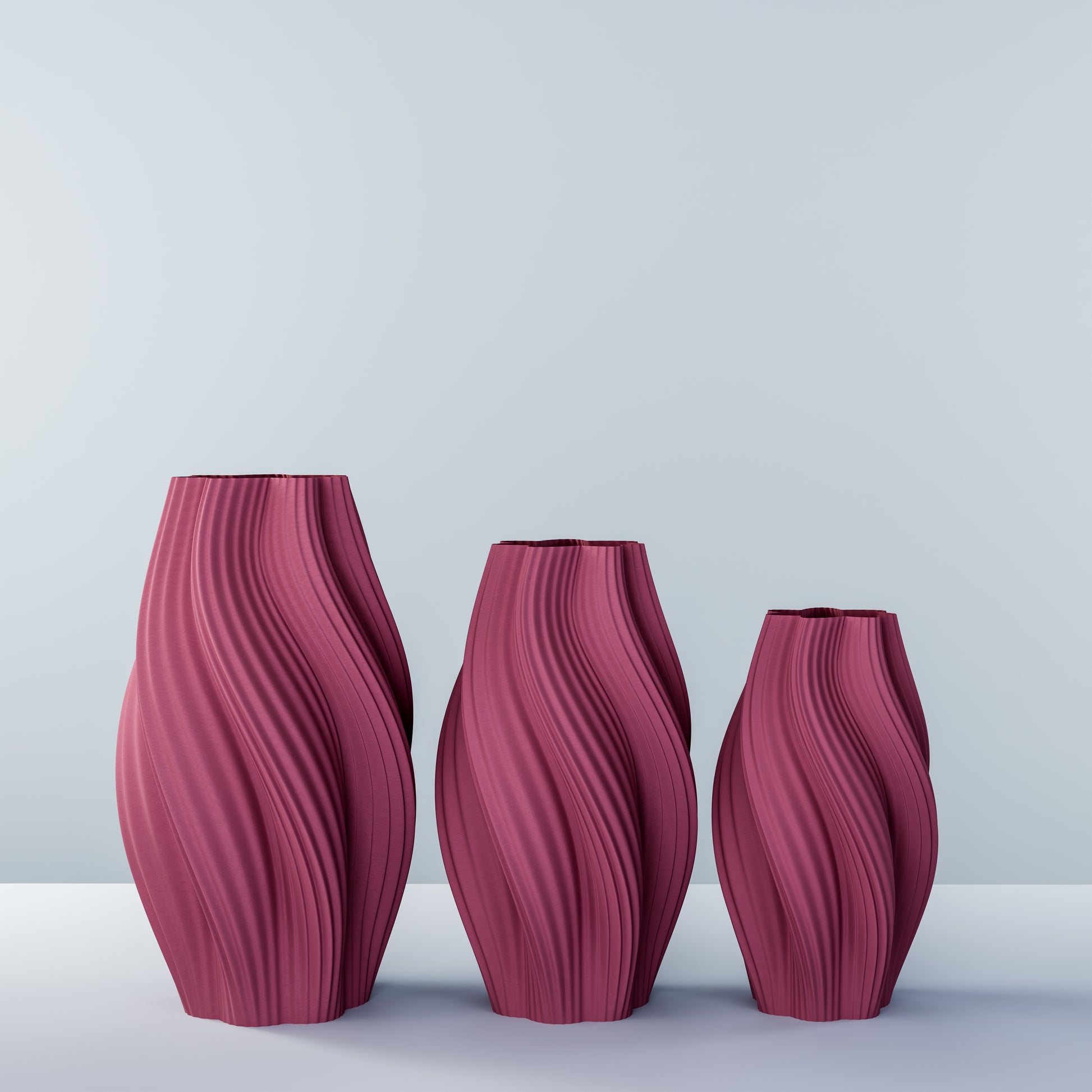 Vase set "Hot Ice Cream"