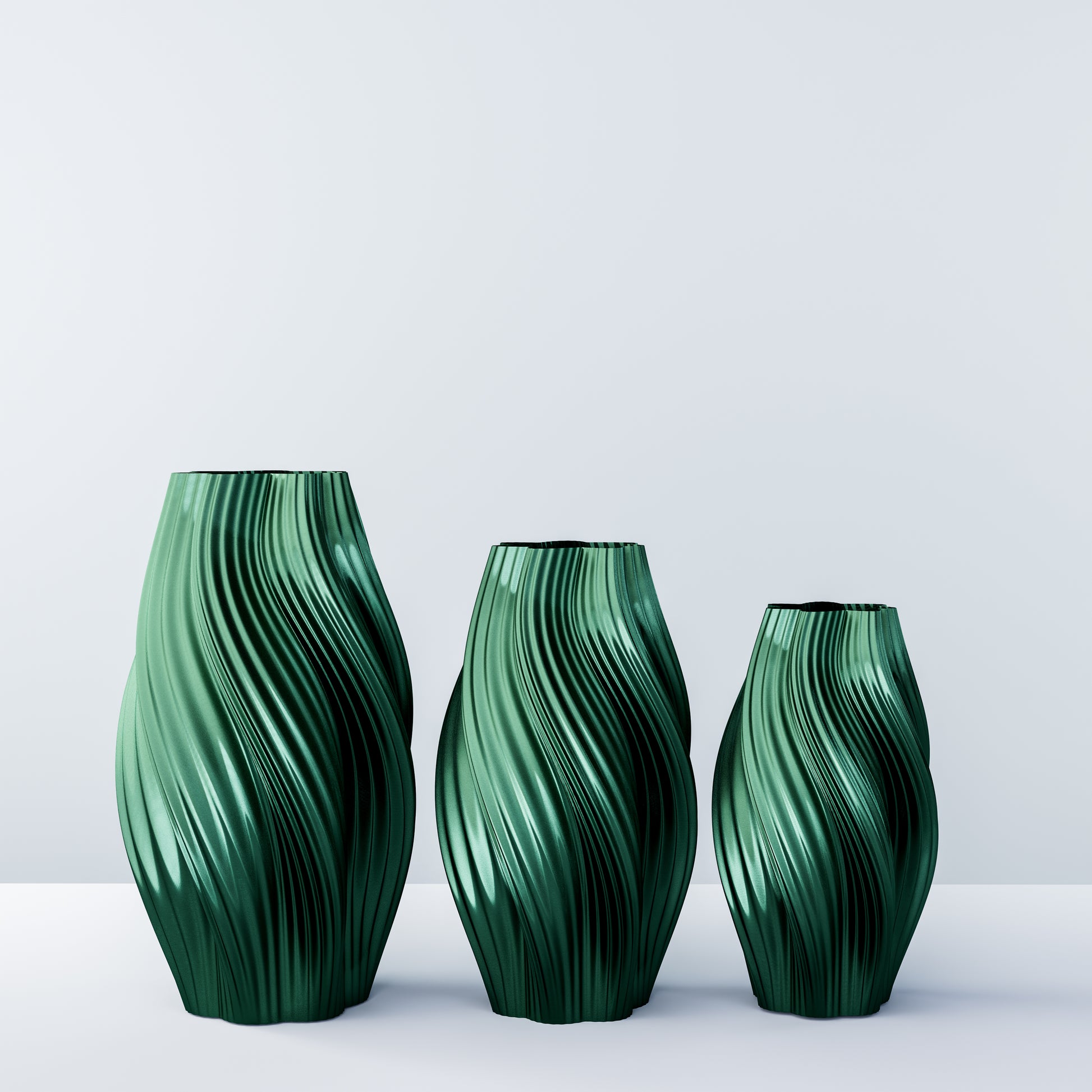 Vase set "Hot Ice Cream"