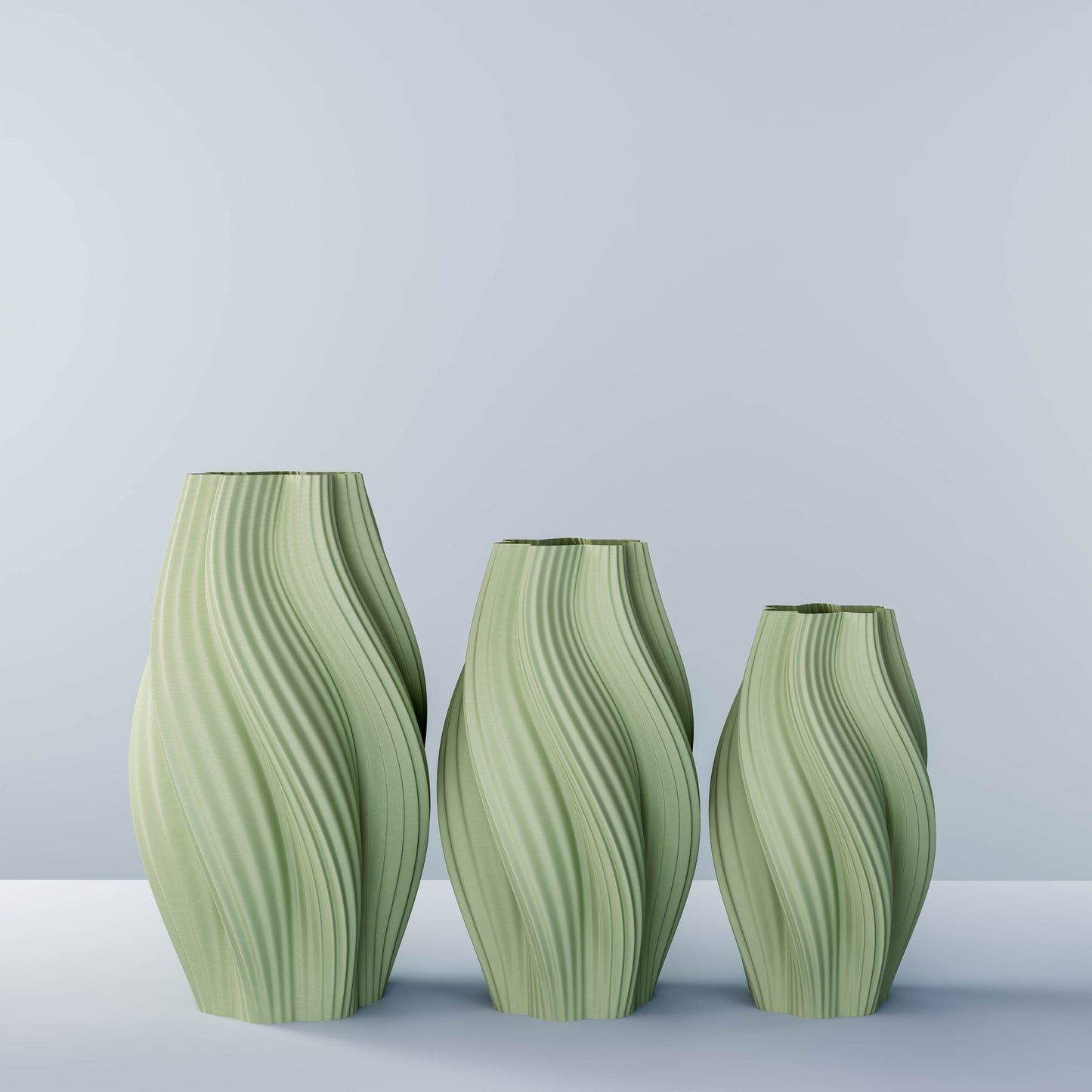 Vase set "Hot Ice Cream"