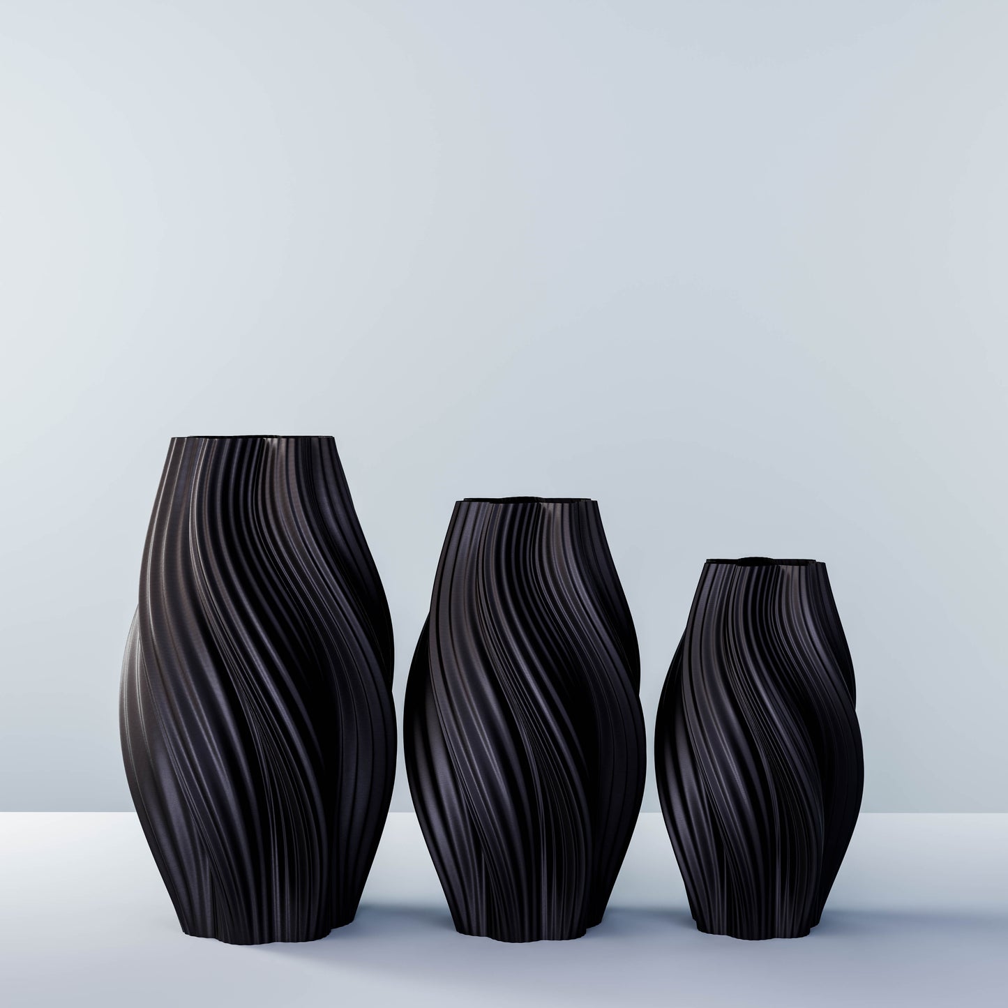Vase set "Hot Ice Cream"