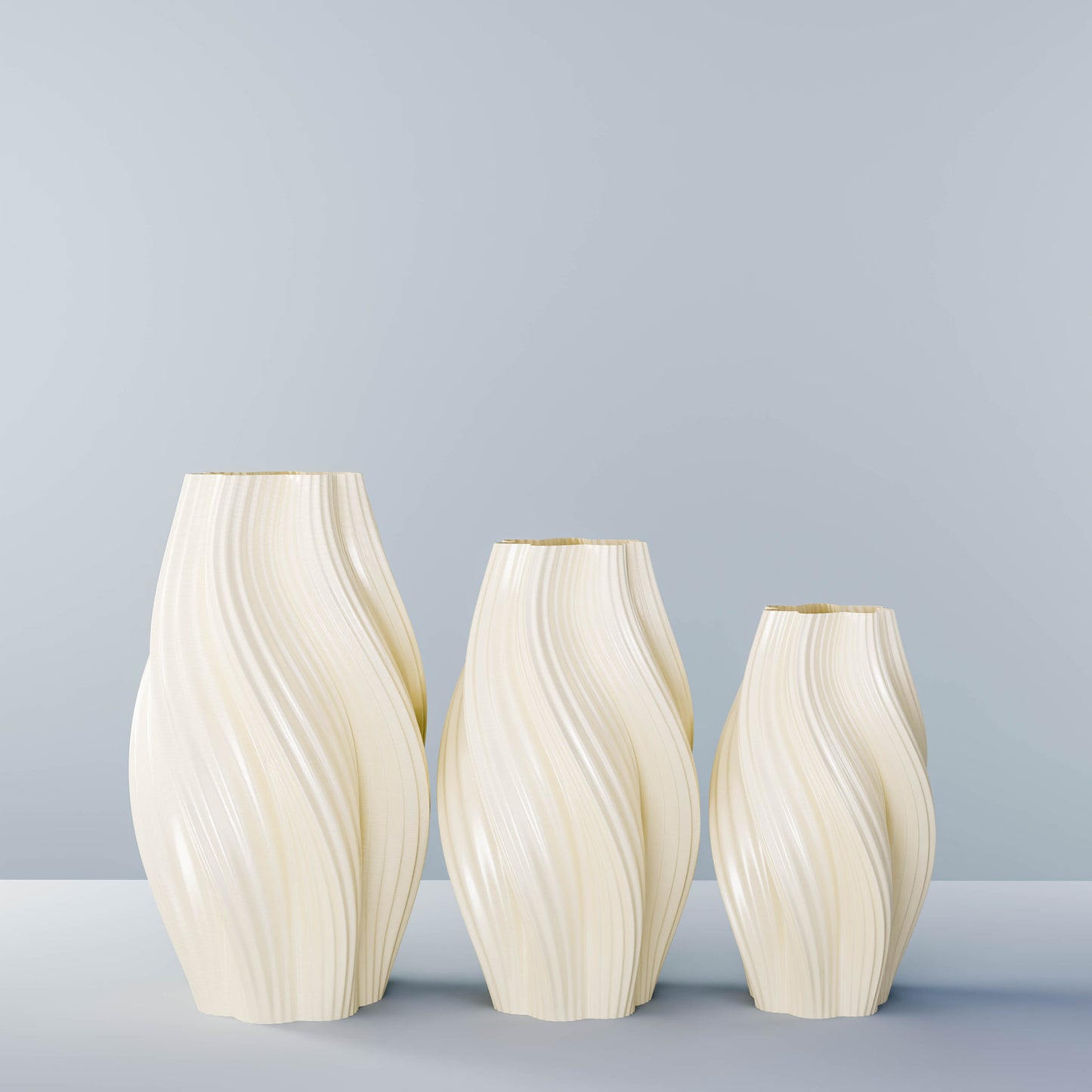 Vase set "Hot Ice Cream"