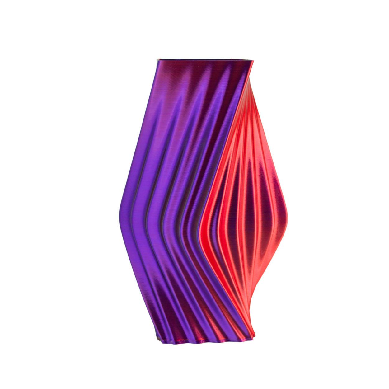 Multi-color vase “Directions” (gold/purple/red) + gift