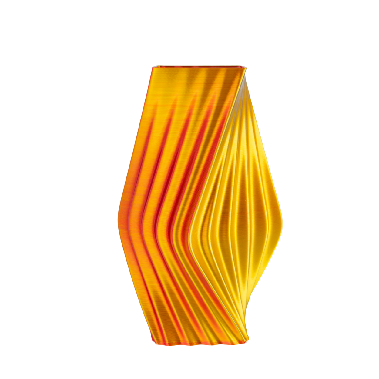 Multi-color vase “Directions” (gold/purple/red) + gift