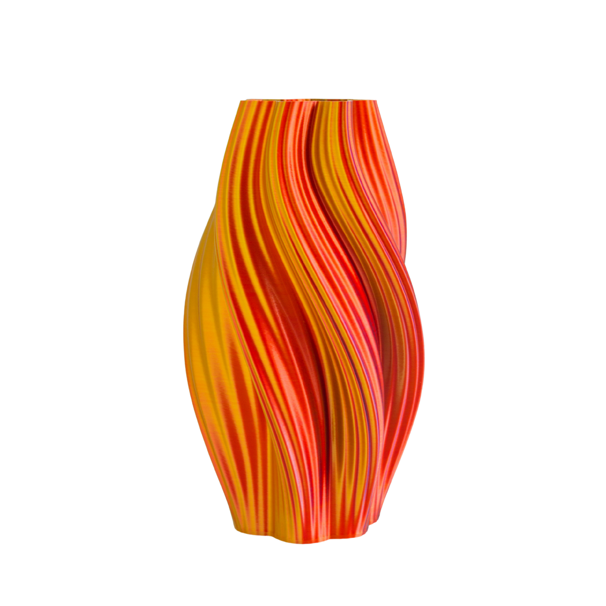 Multi-color vase “Hot Ice Cream” (purple/gold/red) + gift