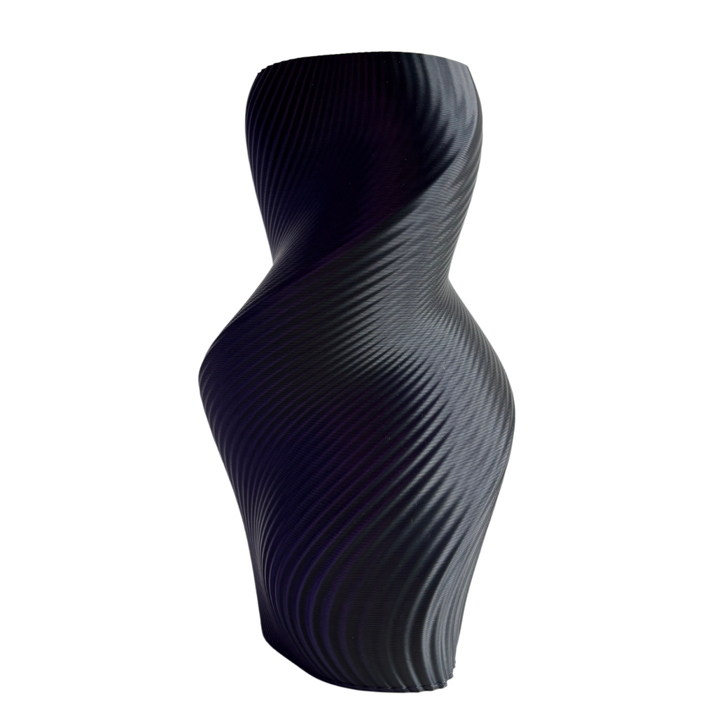 Multi-color vase “Siluet” (blue/purple/black)