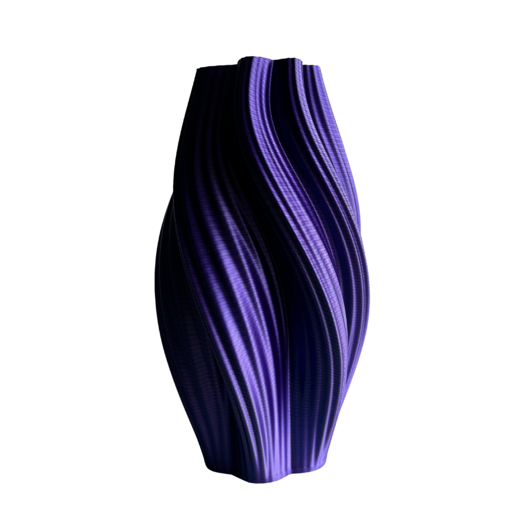 Multi-color vase “Hot Ice Cream” (blue/purple/black)