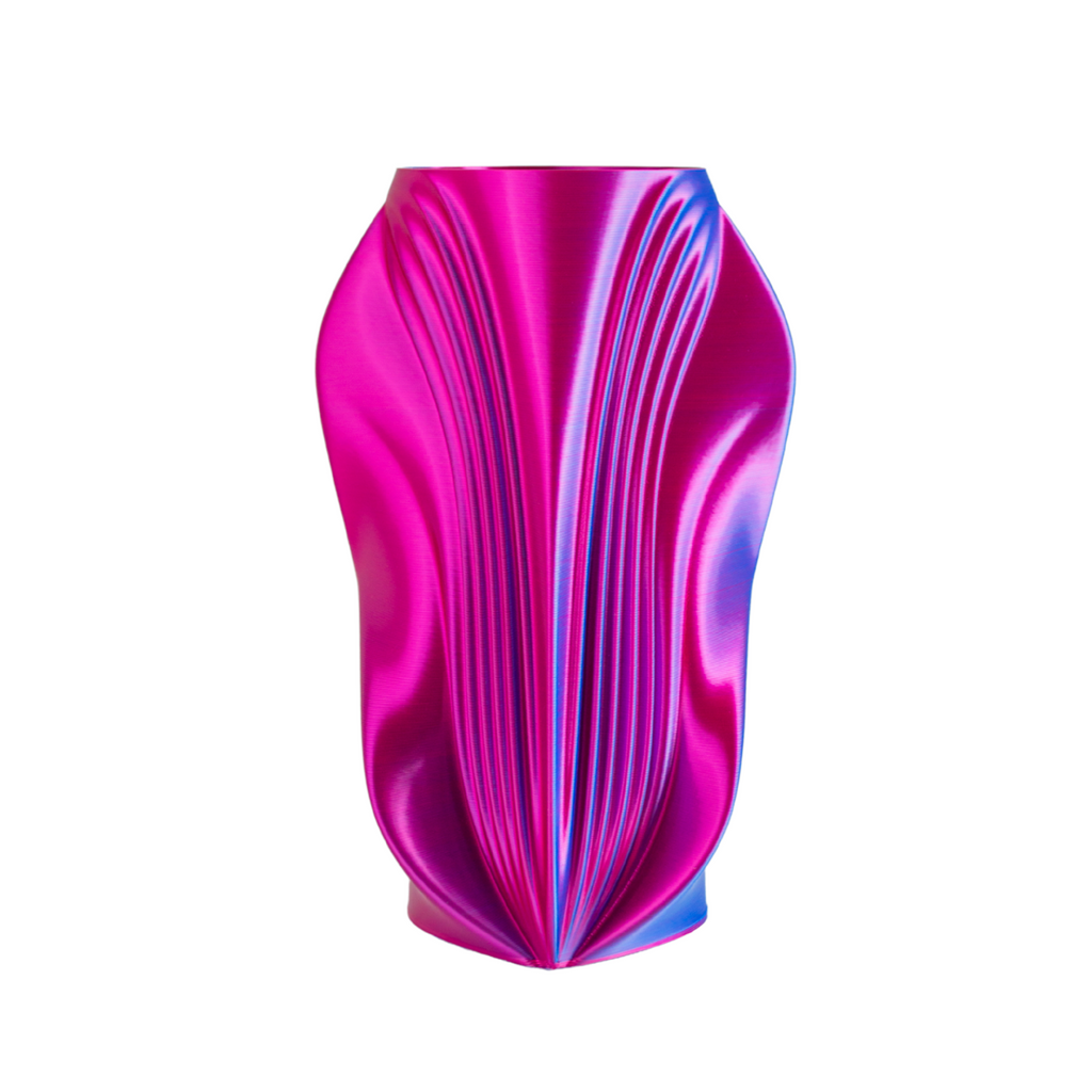 Multi-color vase “Pleasure” (pink/blue) + vase insert