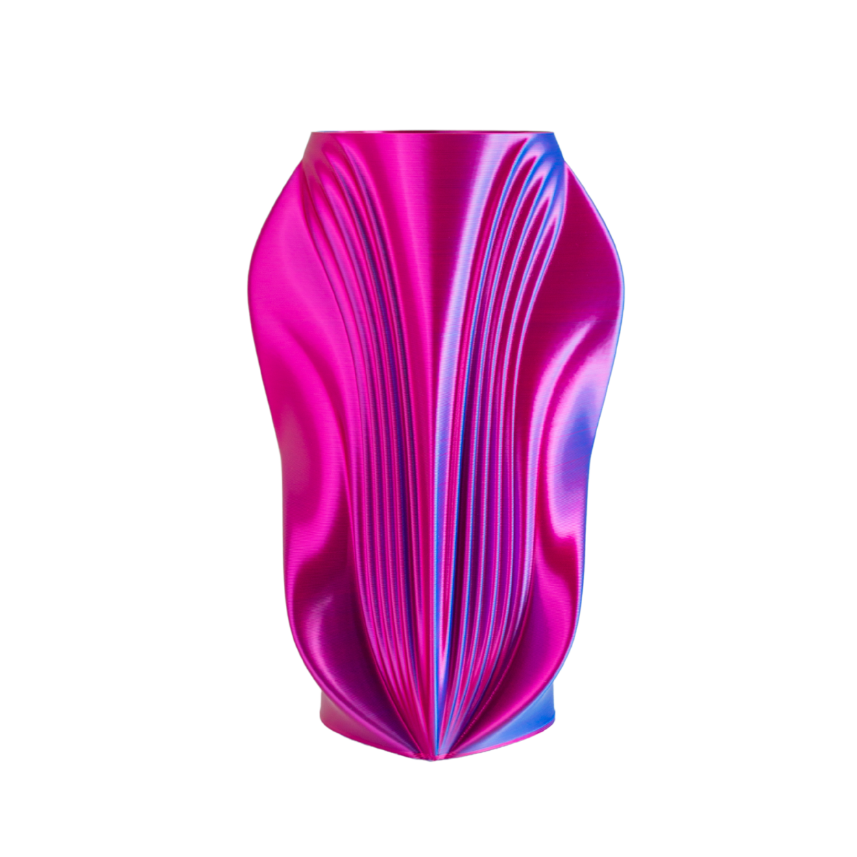 Multi-color vase “Pleasure” (pink/blue) + gift