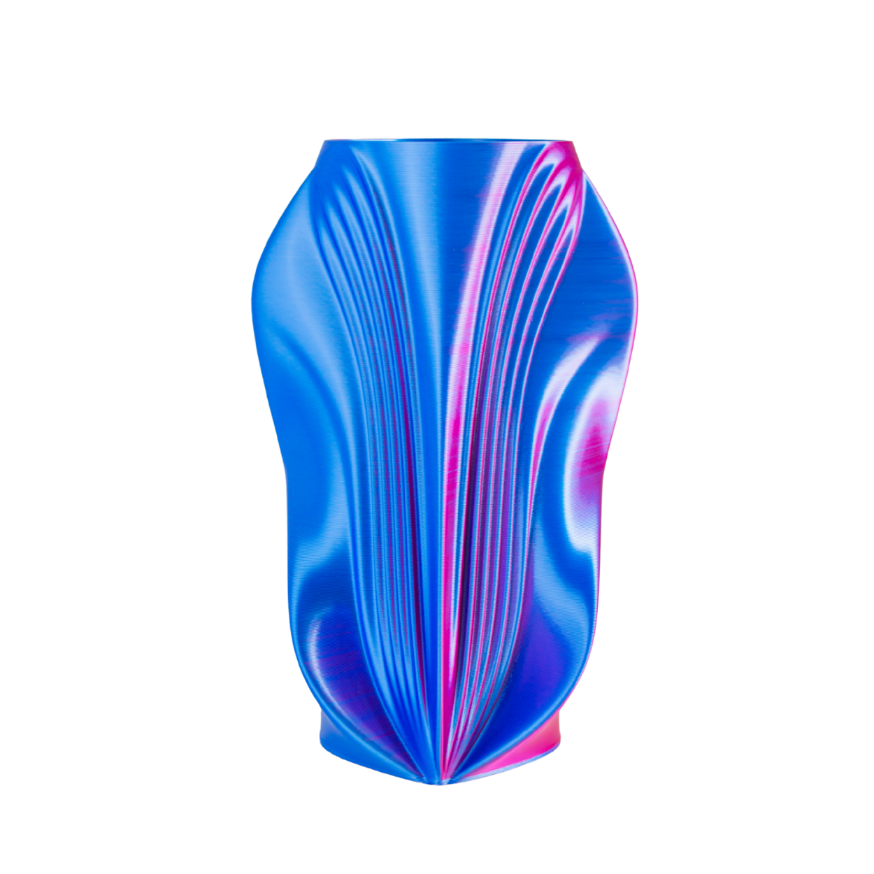 Multi-color vase “Pleasure” (pink/blue) + gift