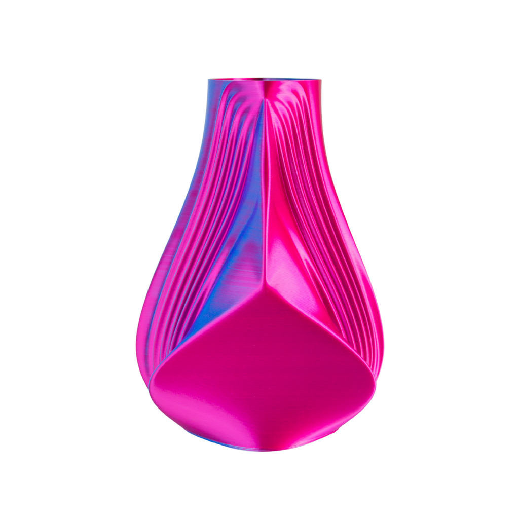 Multi-color vase “Pleasure” (pink/blue) + vase insert