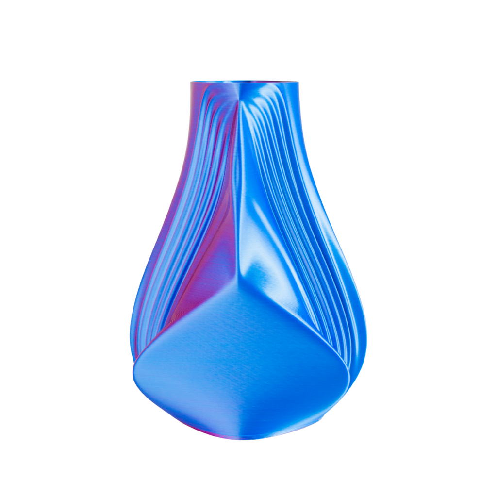 Multi-color vase “Pleasure” (pink/blue) + vase insert