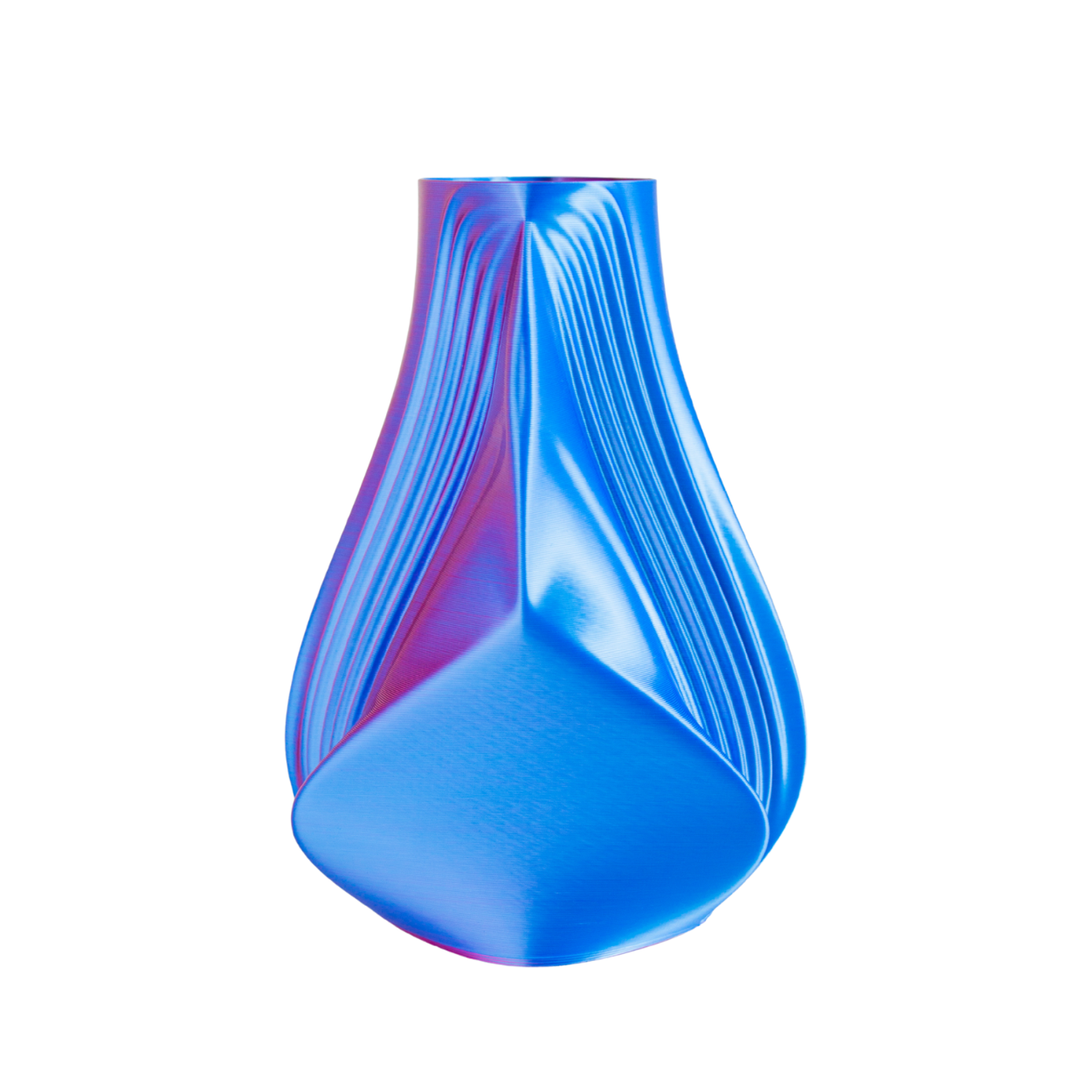Multi-color vase “Pleasure” (pink/blue) + gift