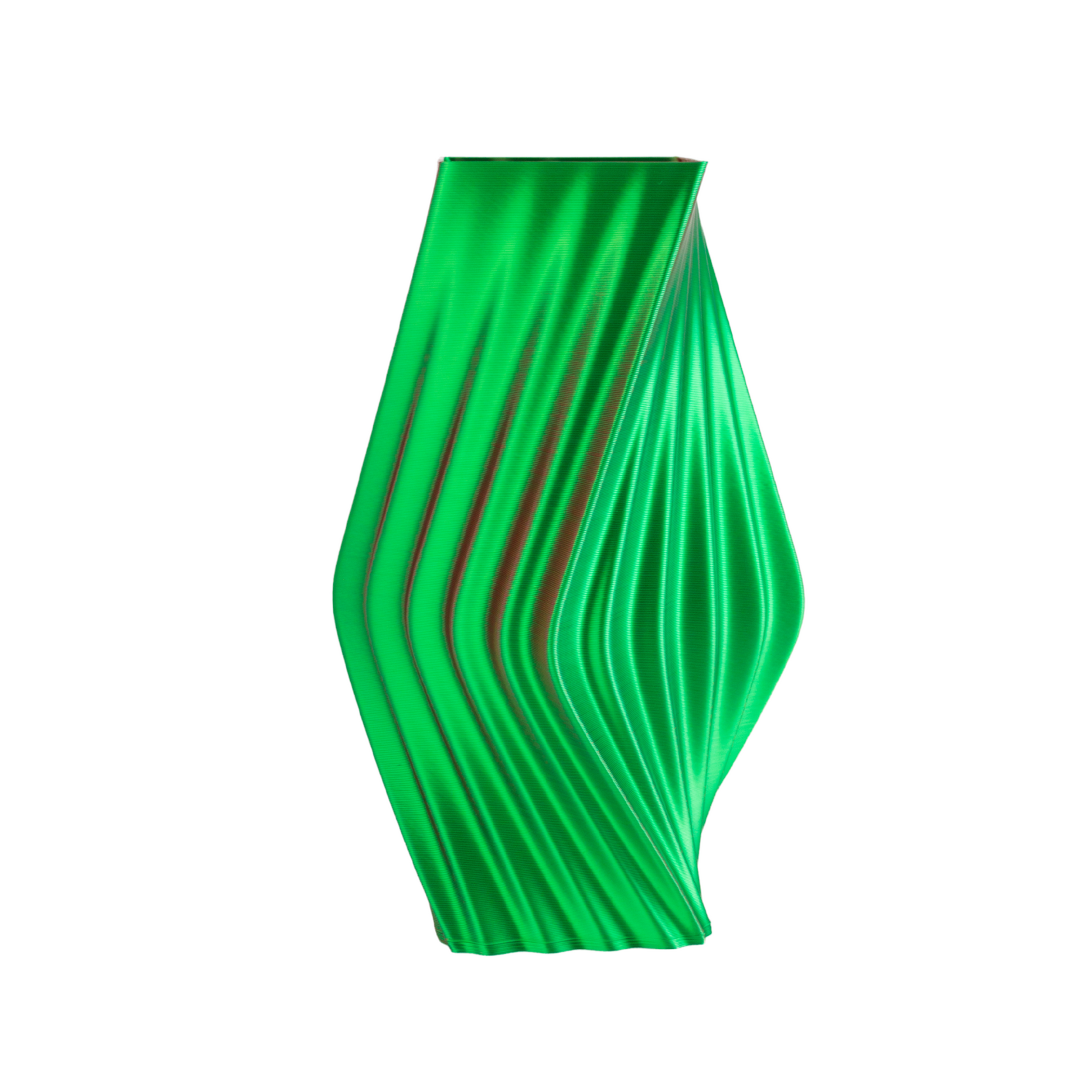 Multi-color vase “Directions” (green/red) + gift