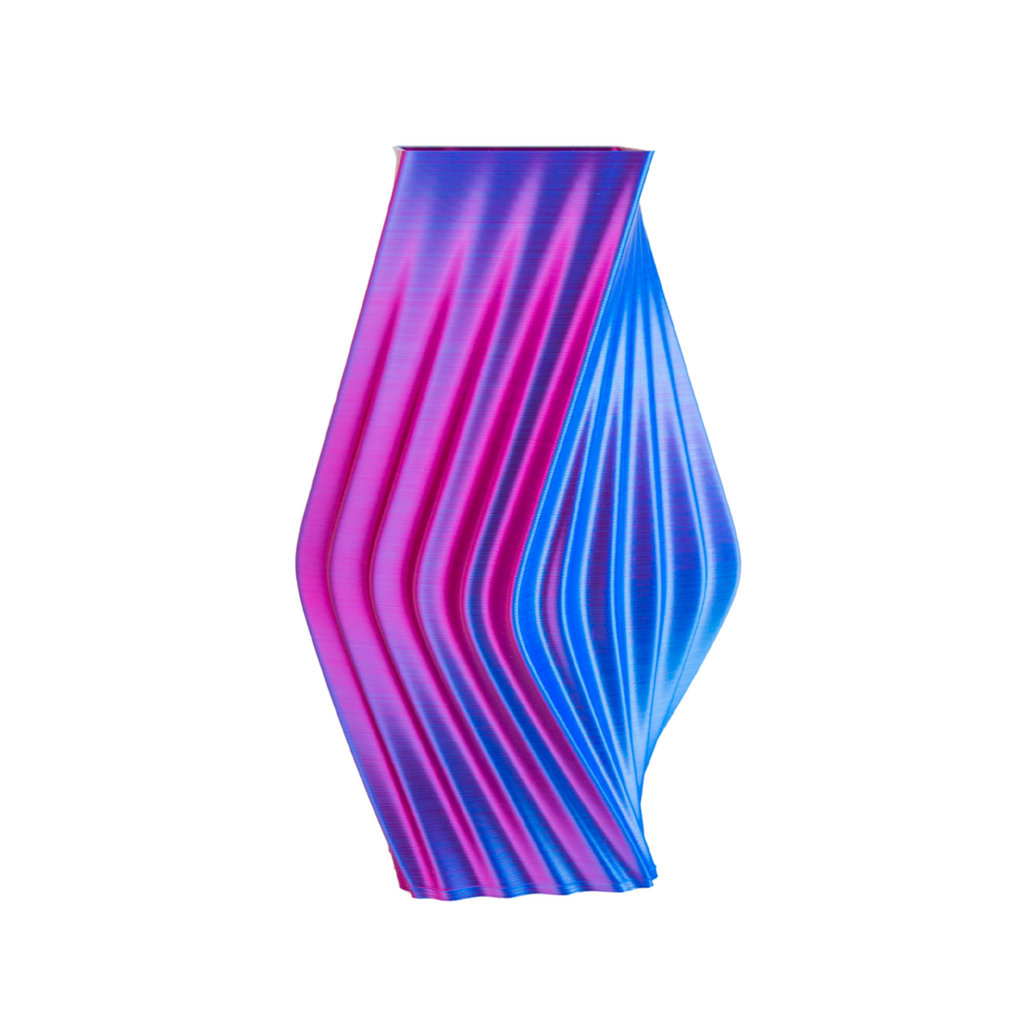 Multi-color vase “Directions” (pink/blue) + vase insert