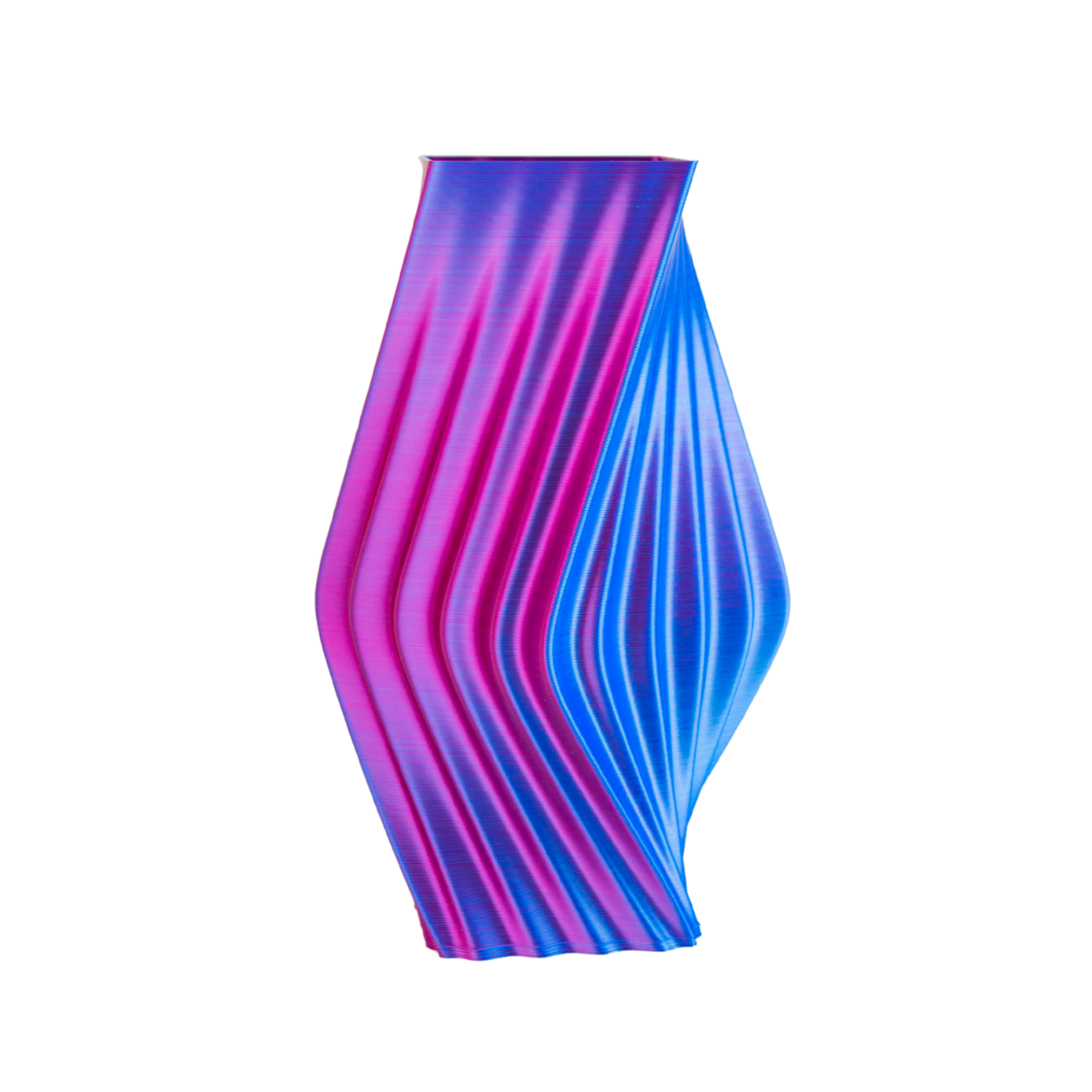Multi-color vase “Directions” (pink/blue) + gift