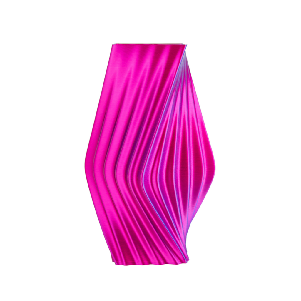 Multi-color vase “Directions” (pink/blue) + vase insert