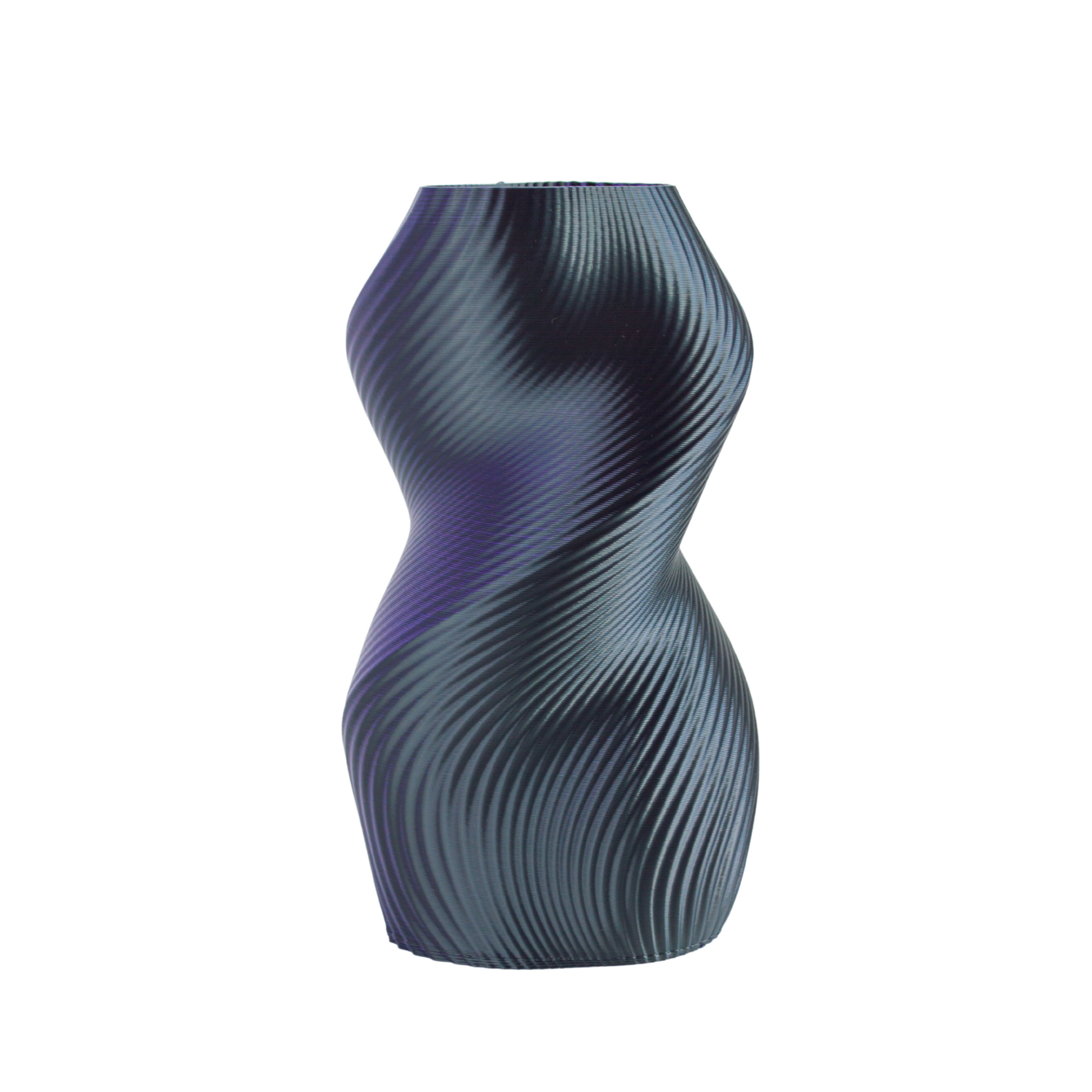 Multi-color vase “Siluet” (blue/purple/black) + gift