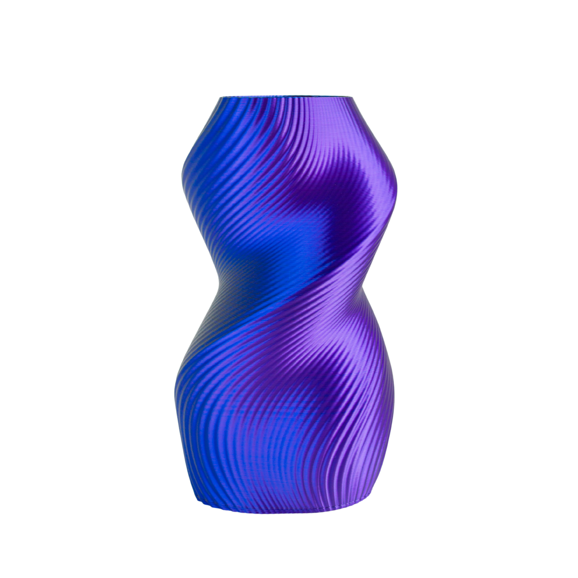 Multi-color vase “Siluet” (blue/purple/black) + gift