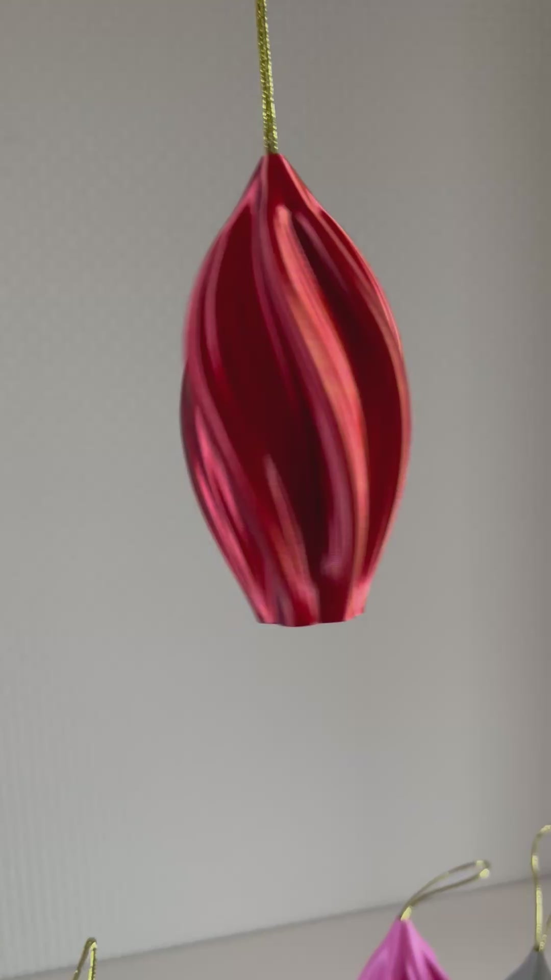 Christmas tree ornament set (3pcs) "Hot Ice Cream", multi-color