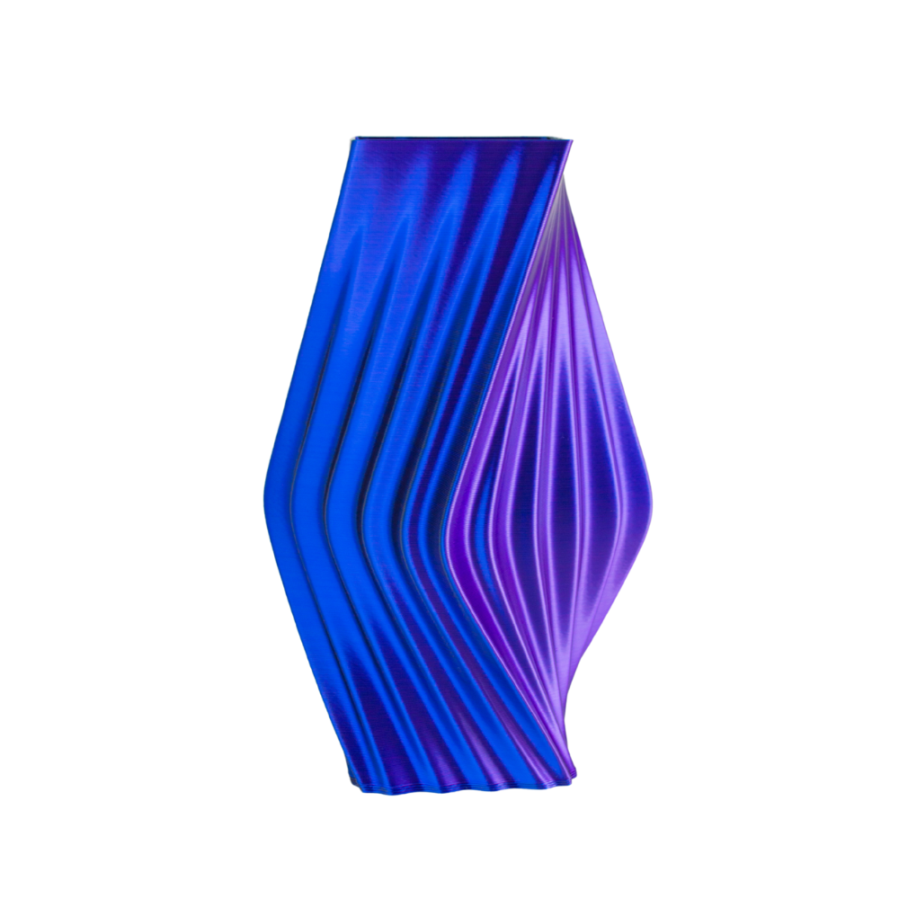 Multi-color vase “Directions” (blue/purple/black) + gift