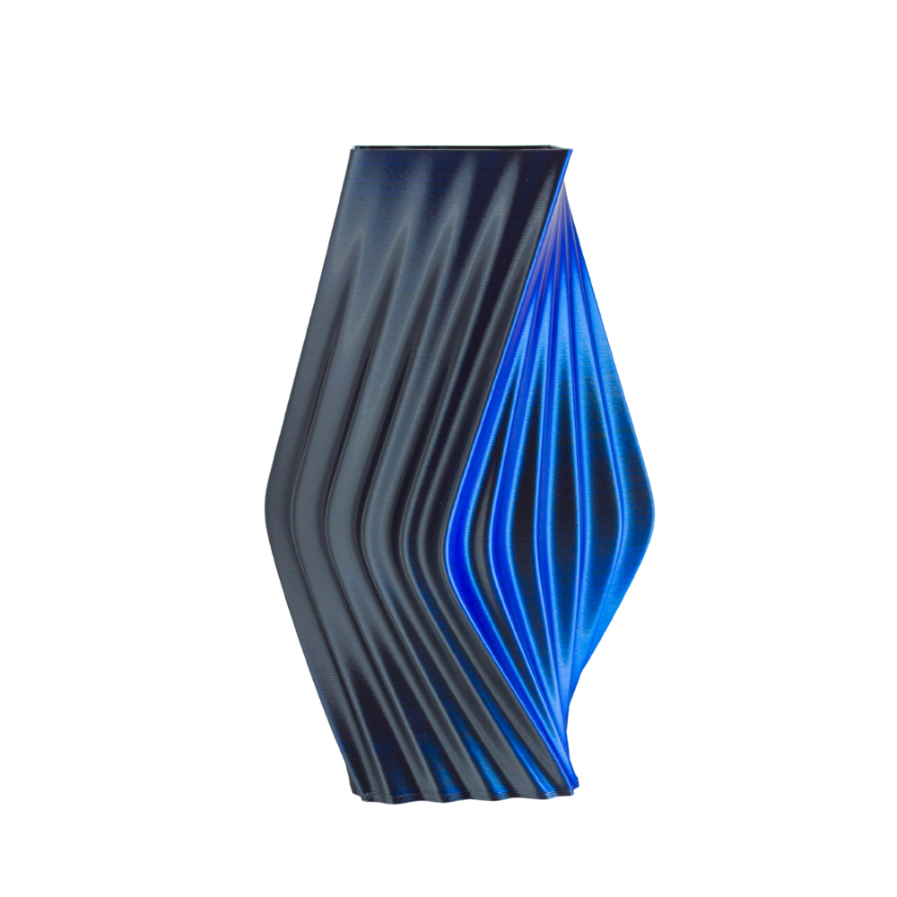 Multi-color vase “Directions” (blue/purple/black) + gift